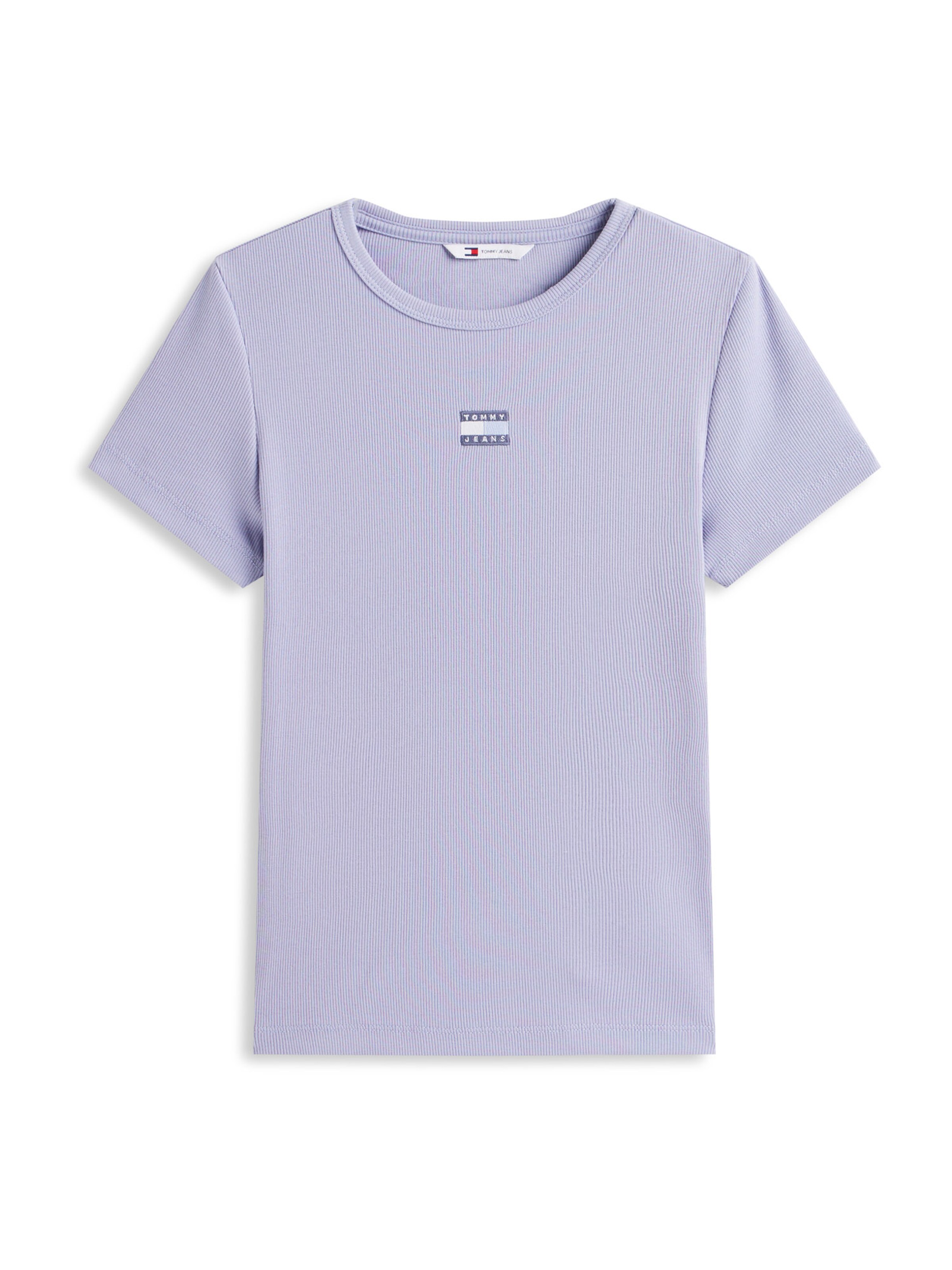 Tommy Jeans Тениска в синьо: отпред