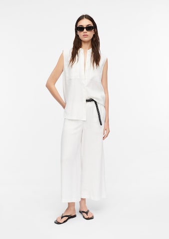 COMMA Wide Leg Hose in Weiß