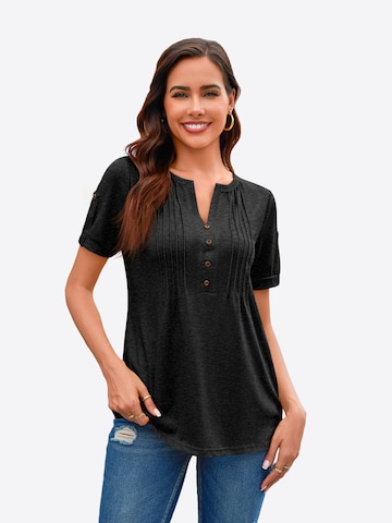 Bluză de la Imily Bela pe negru: față