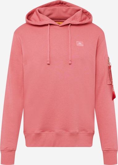 ALPHA INDUSTRIES Sweatshirt 'X-Fit' in Coral / White, Item view