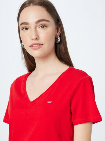 Tommy Jeans T-Shirt in Rot