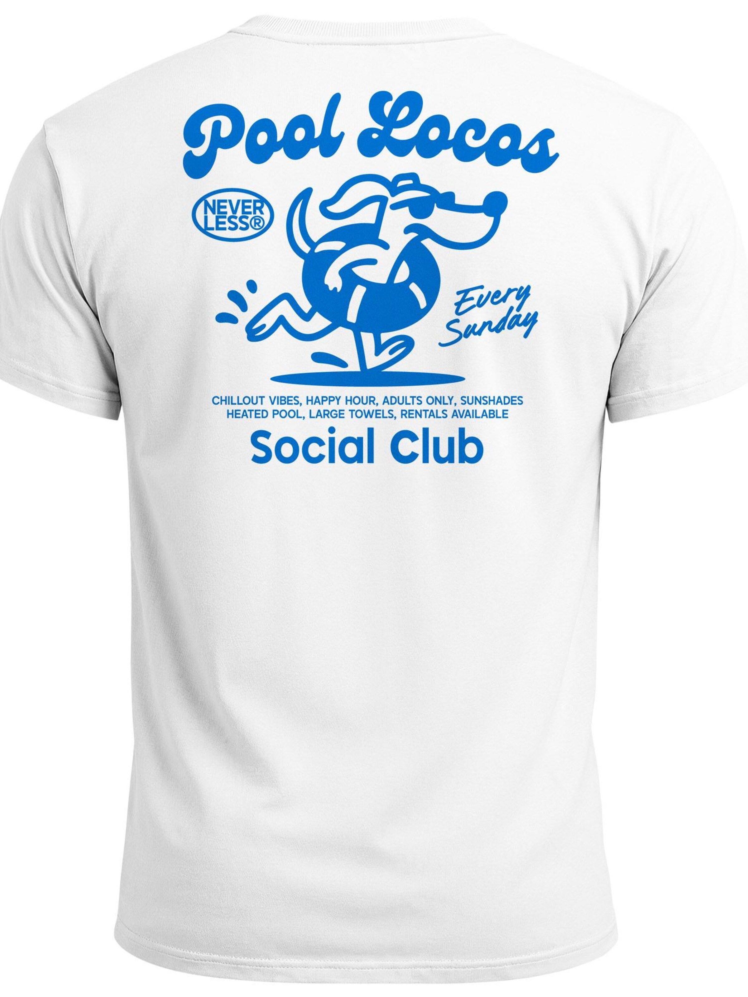 Neverless Shirt 'Pool Locos' in Blue