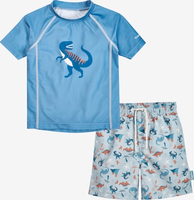 PLAYSHOES UV-suoja 'UDino' värissä sininen / laivastonsininen / opaali / oranssi, Tuotenäkymä