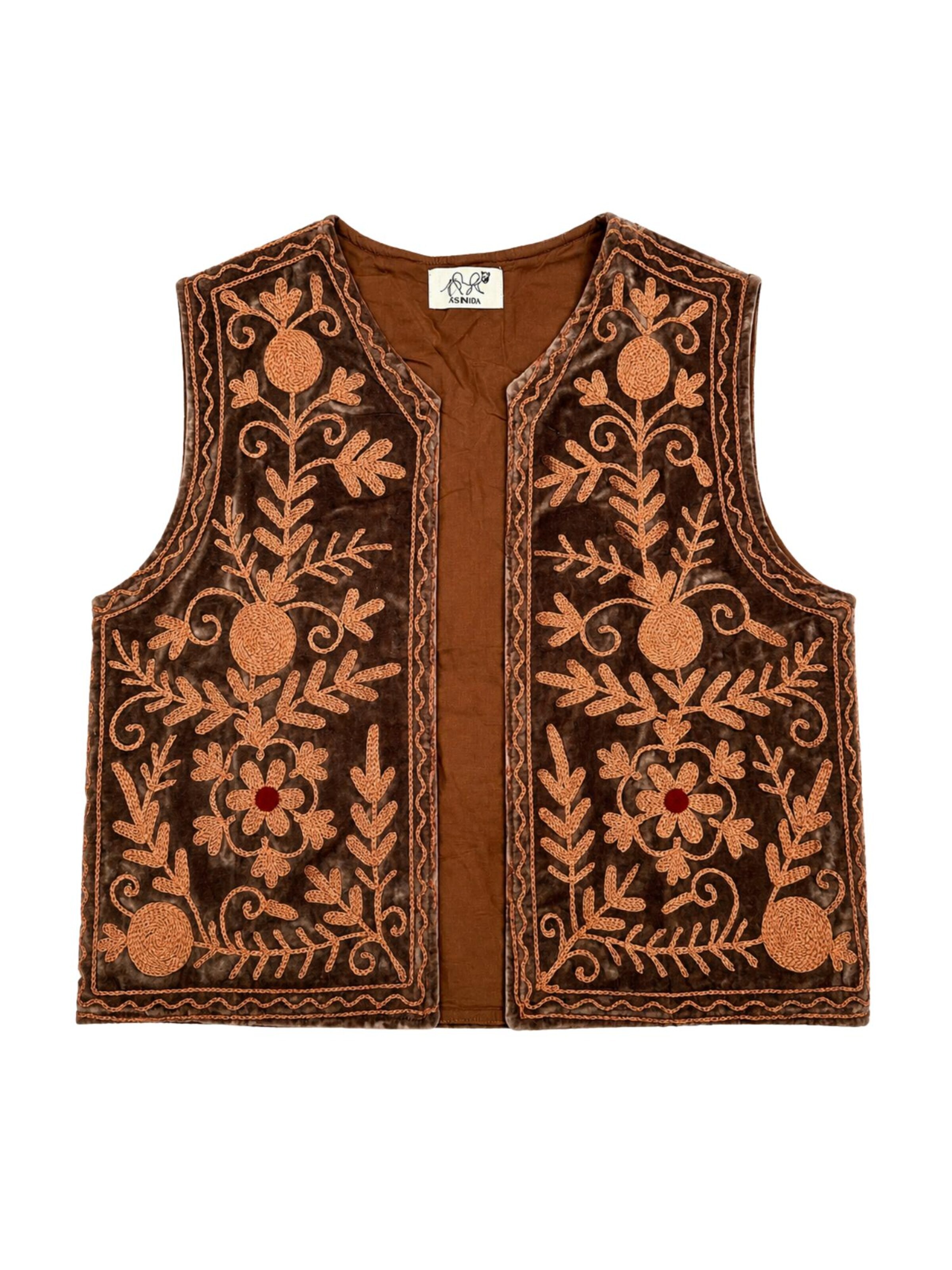 ASHINDIA Vest in Orange: front