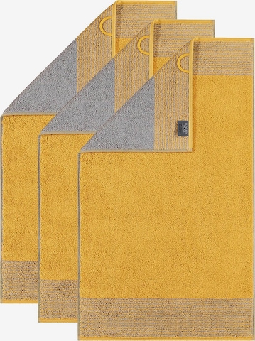 Asciugamano di Cawö in giallo: frontale