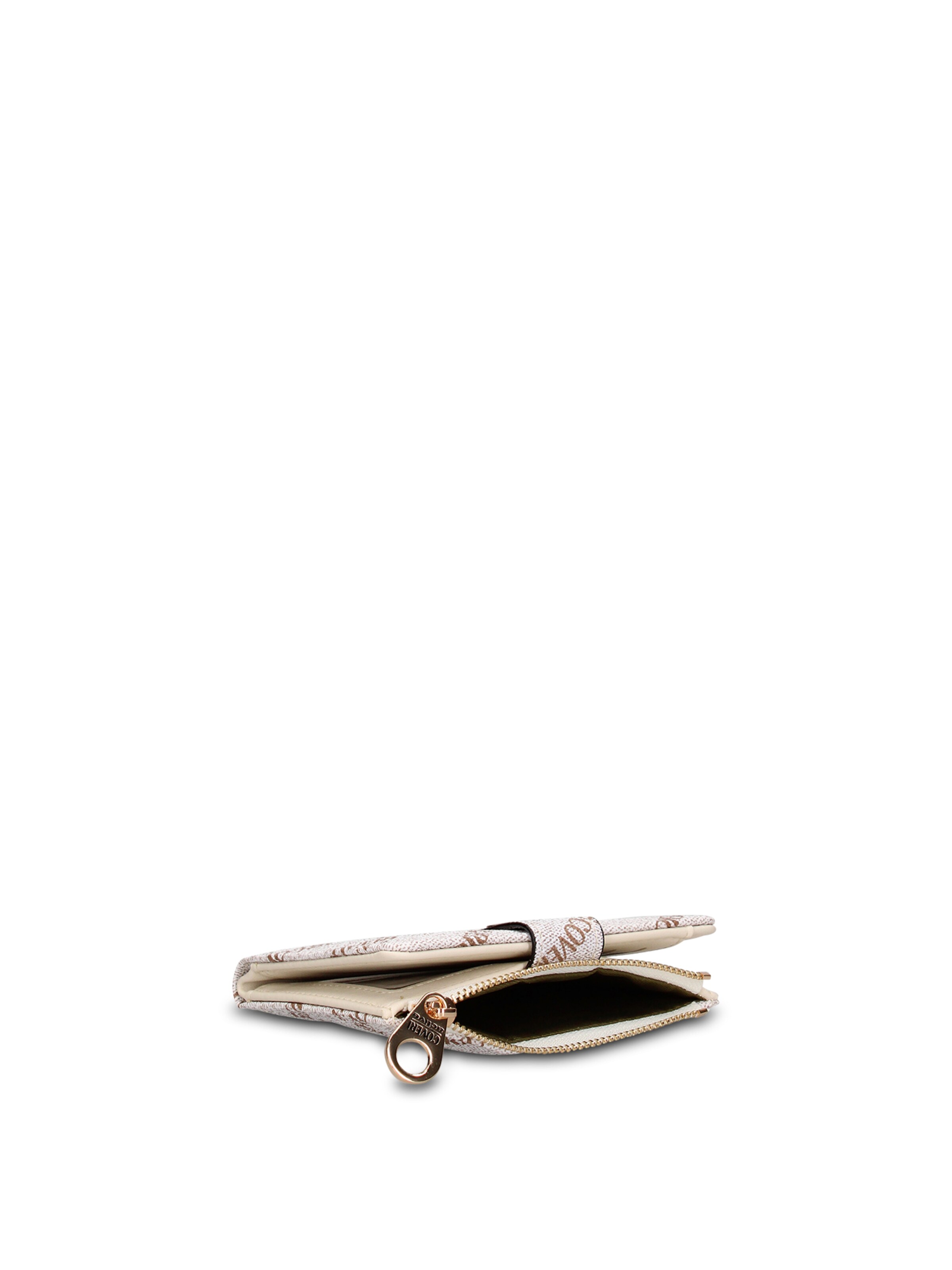 Portamonete 'Portafoglio donna Coveri Collection con bottone - Compatto e elegante' di Coveri Collection in beige