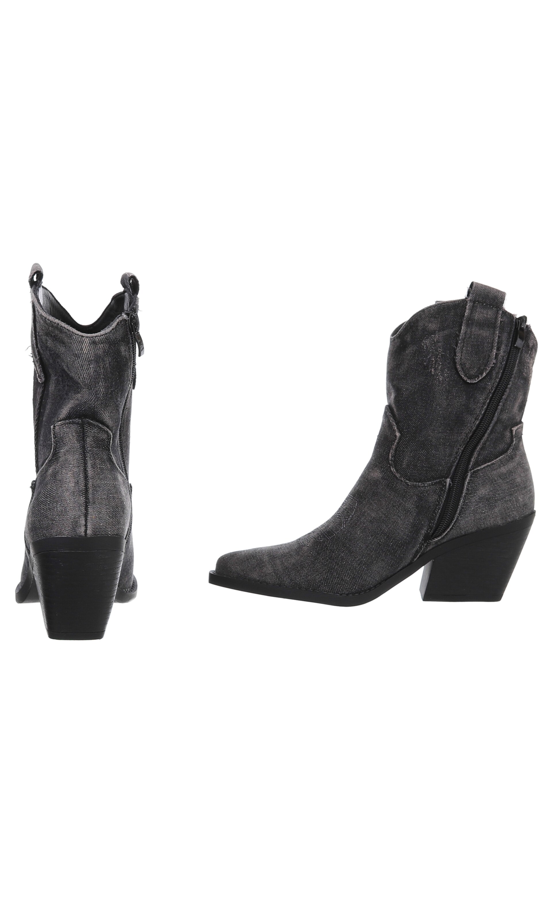 Ital-Design Cowboy Boots in Black