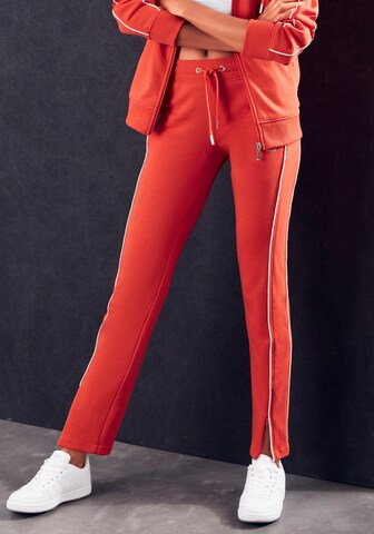 H.I.S Slim fit Pants in Red: front