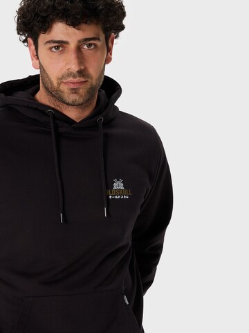 Oldskull Sweatshirt 'Samurai' in Black: front