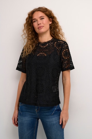 Cream Blouse 'Tiley' in Black: front