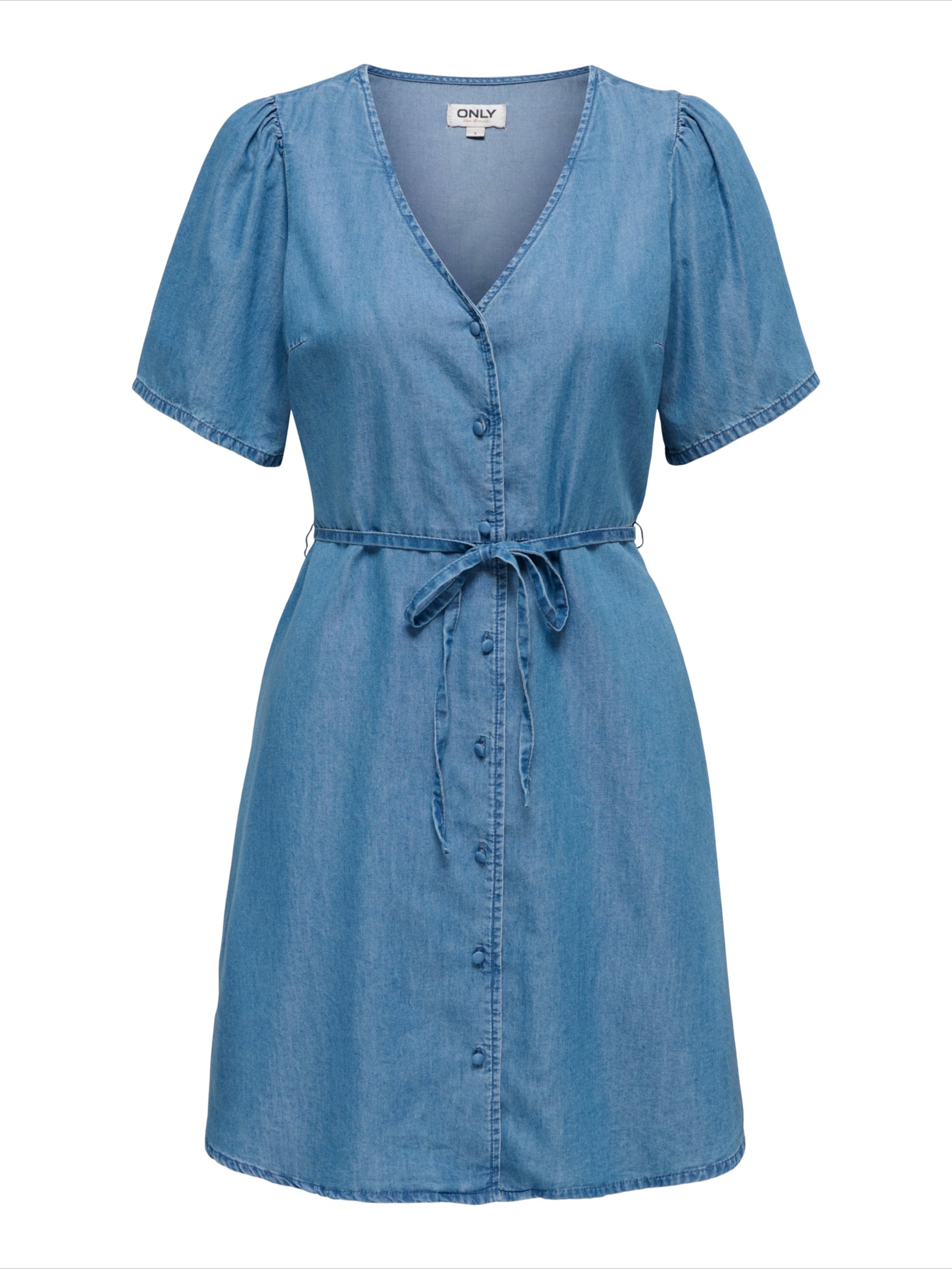 ONLY Blusekjole 'ONLEVIDA-BEA' i blå: forside