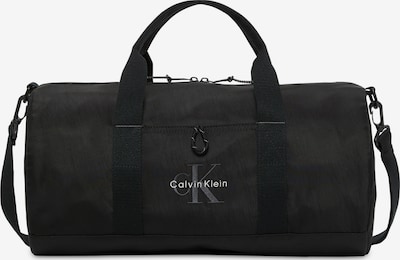 Calvin Klein Putna torba 'Monologo Embroidery Duffel' veličine One Size u tamo siva / crna, Pregled proizvoda