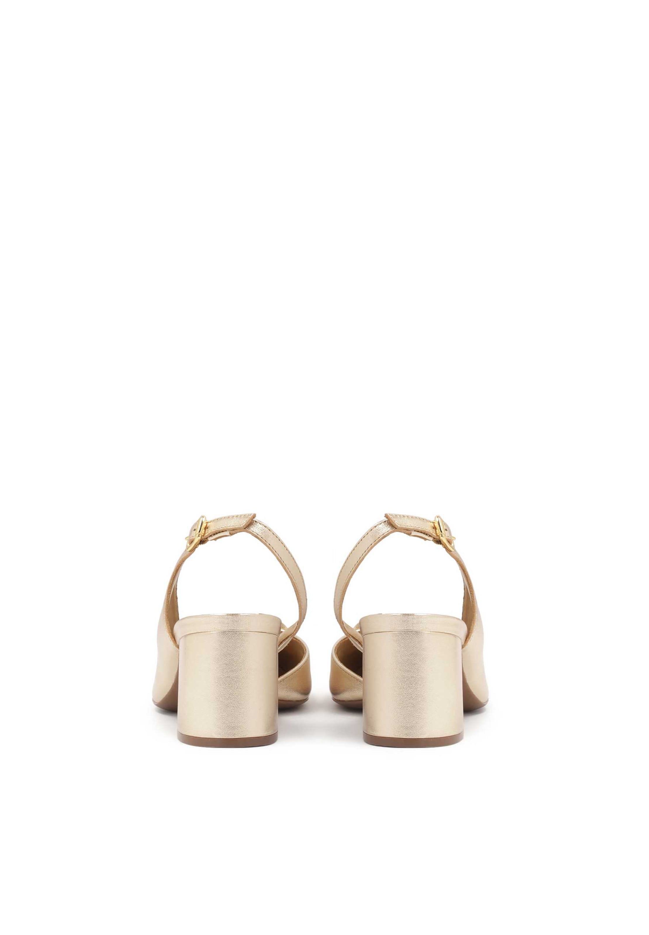 Kazar Lodičky s otvorenou pätou - Zlatá