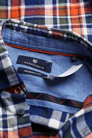 BASEFIELD Button Up Shirt in M in Blue