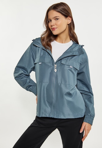 myMo ATHLSR Between-Season Jacket in Blue: front