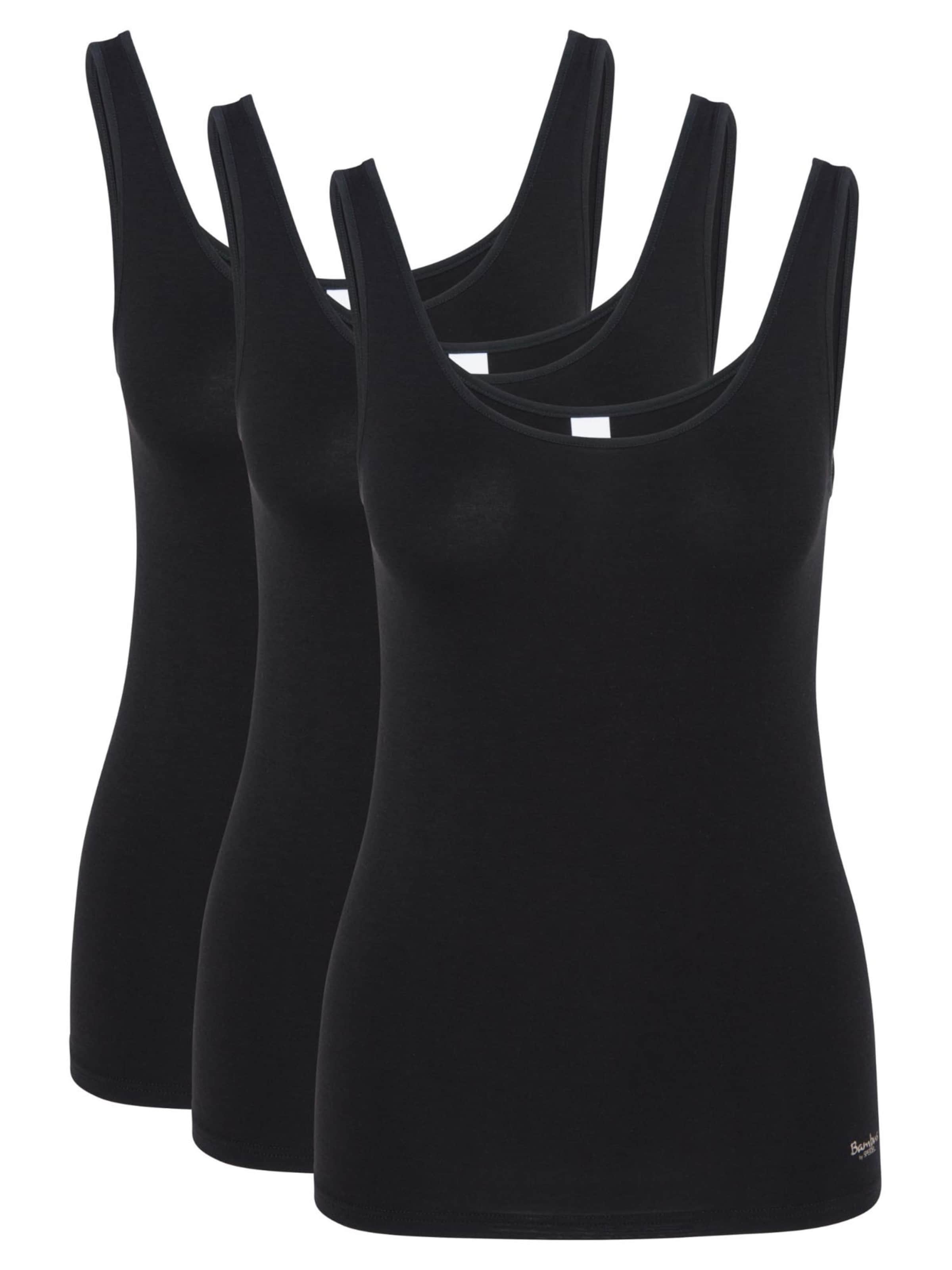 SPEIDEL Undershirt 'Bambus' in Black: front