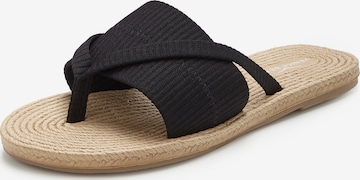 Flip-flops de la VENICE BEACH pe negru: față