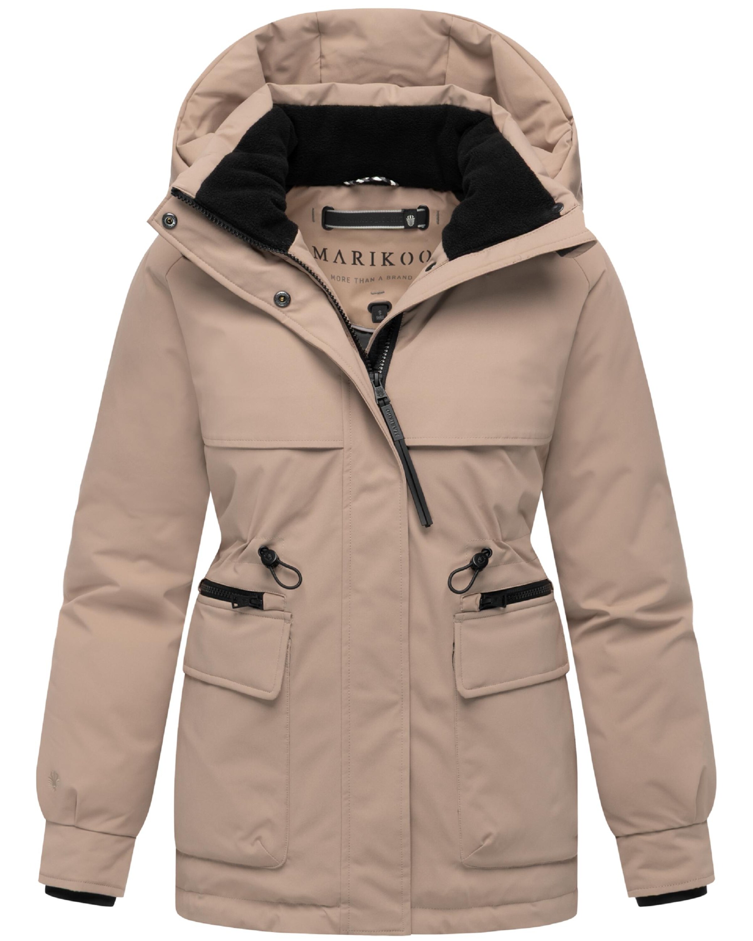 MARIKOO Pitkä talvitakki 'Shigaraa XVI' värissä beige