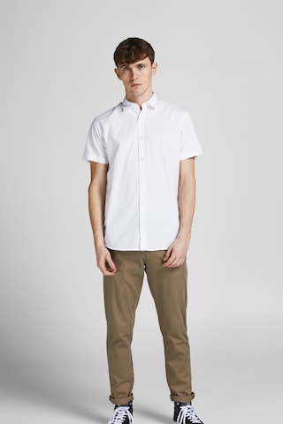 JACK & JONES Regular Fit Hemd 'Joe' in Weiß