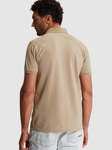 CAST IRON Paita 'Polo shirt in piqué with stretch' värissä beige