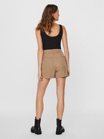 VERO MODA Regular Bandplooibroek 'Mia' in Bruin