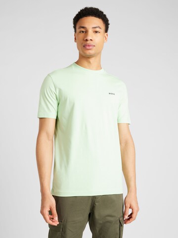 BOSS Shirt in Groen: voorkant