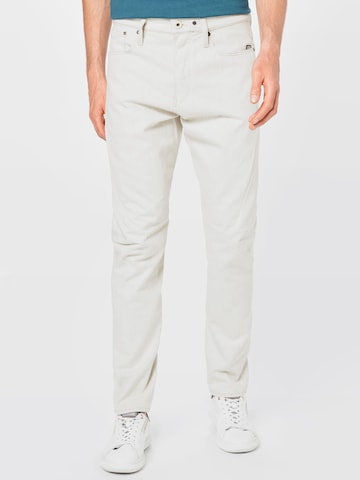 G-Star RAW Slimfit Jeans 'Scutar' in Wit: voorkant