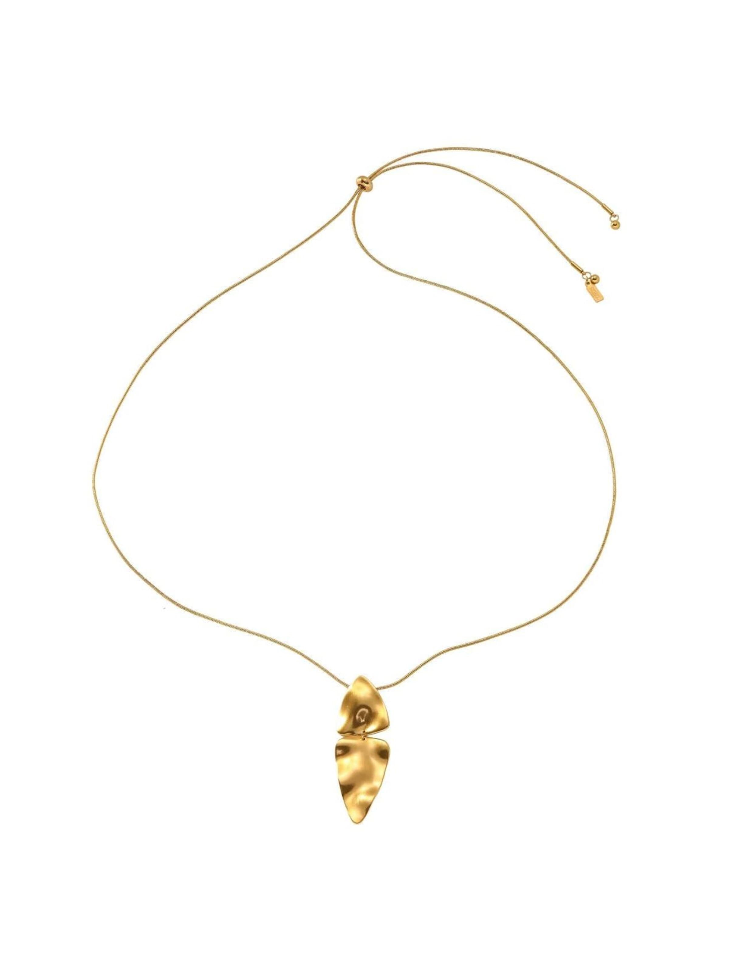 DNSK Copenhagen Ketting 'FRIDA' in Goud: voorkant