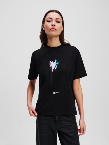 T-shirt KARL LAGERFELD JEANS en noir : devant