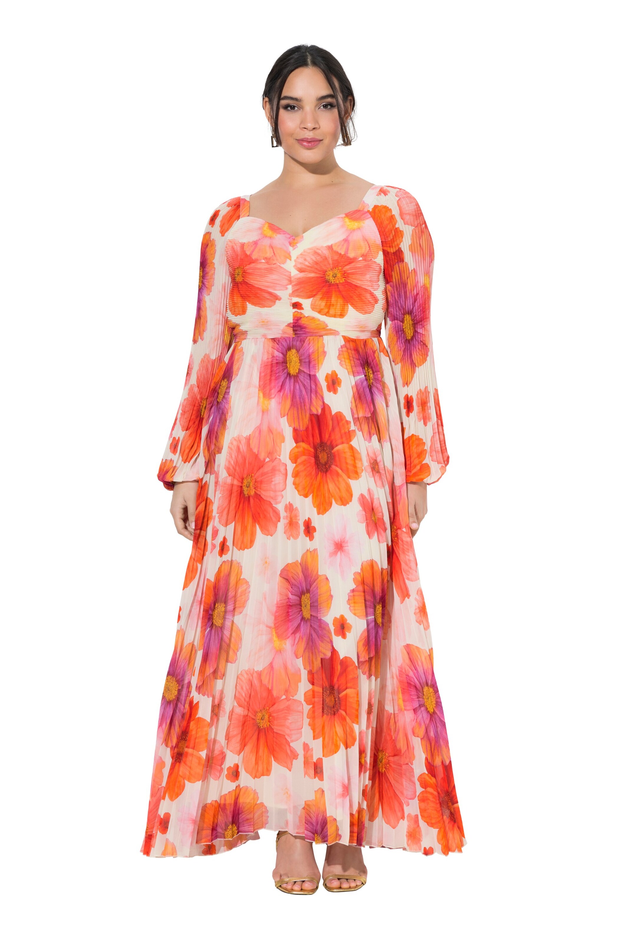 Ulla Popken Dress in Orange: front