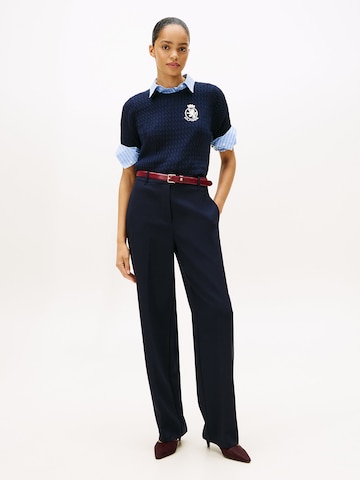 TOMMY HILFIGER regular Παντελόνι με τσάκιση σε μπλε