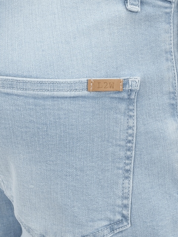 LOVE2WAIT Regular Tuinbroek jeans 'Dungaree' in Blauw