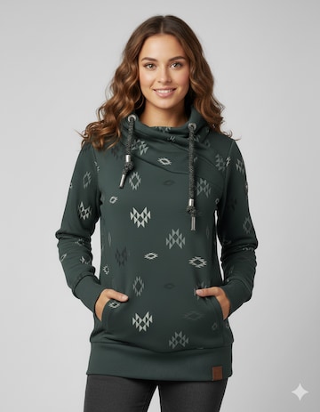 Ragwear Sweatshirt in Green: front