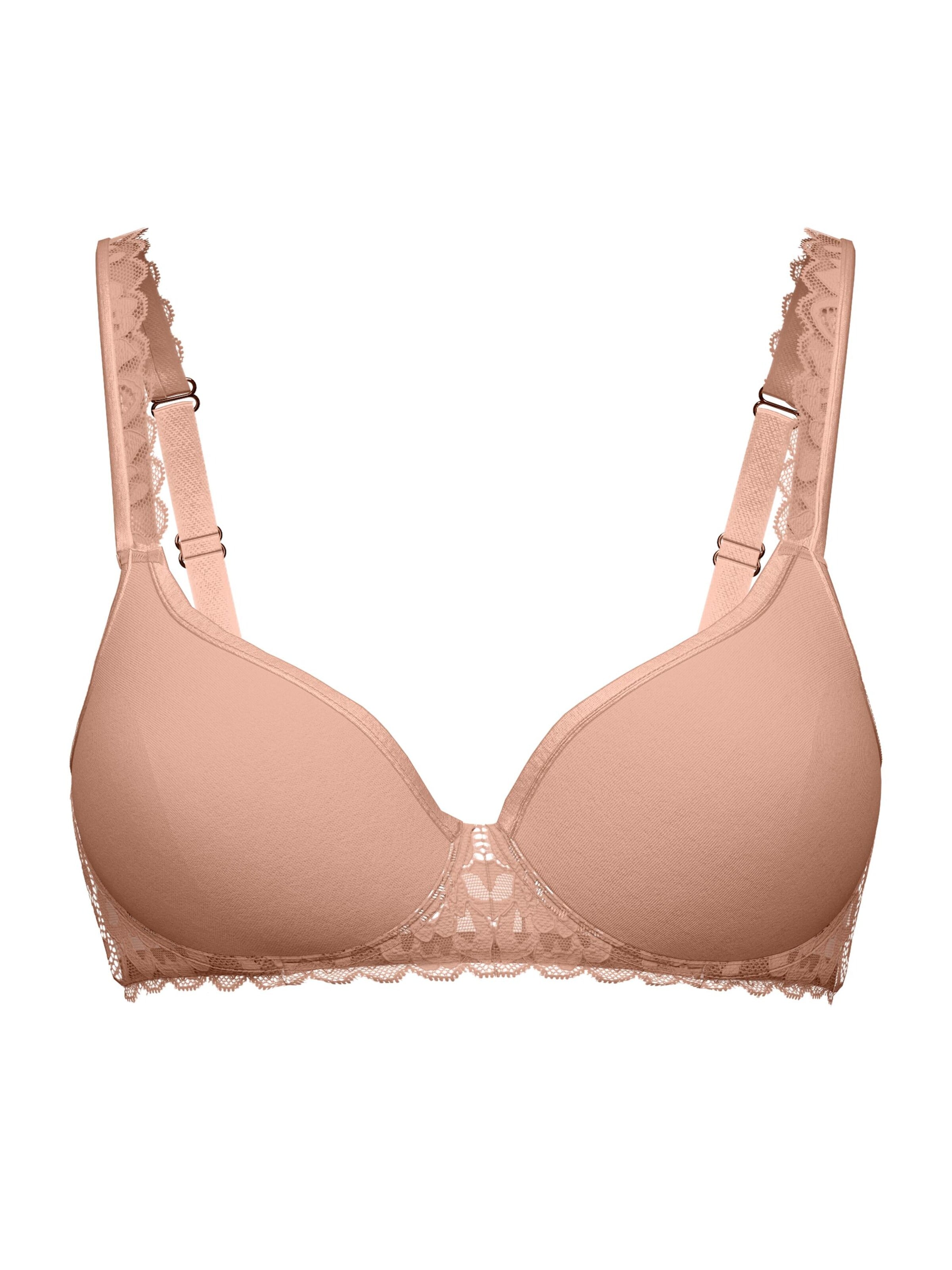 T-shirt Reggiseno 'Natural Comfort Lace' di CALIDA in beige: frontale