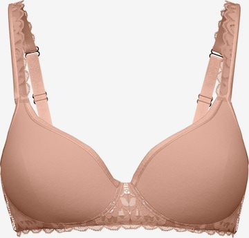 T-shirt Reggiseno 'Natural Comfort Lace' di CALIDA in beige: frontale