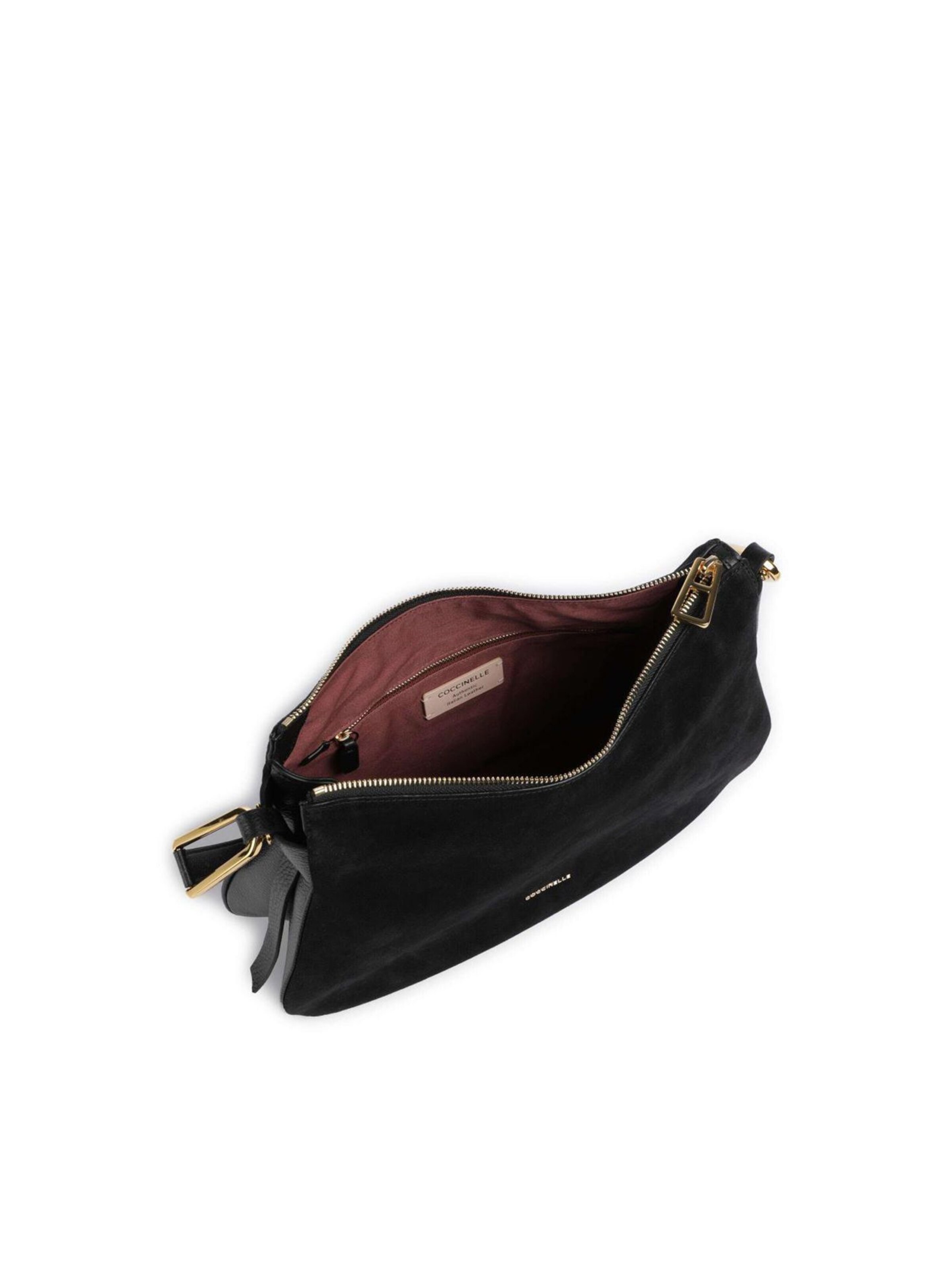 Borsa a spalla 'Magie Suede Bim 36x24x10.5 cm' di Coccinelle in nero