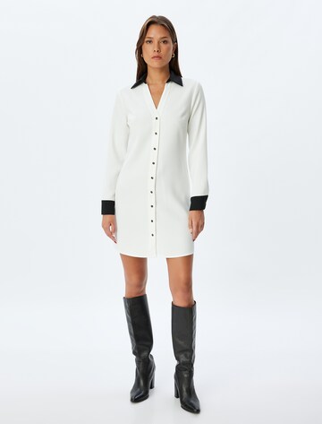 Koton Shirt dress in White: front