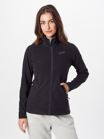 Bergans Athletic fleece jacket in Black: front