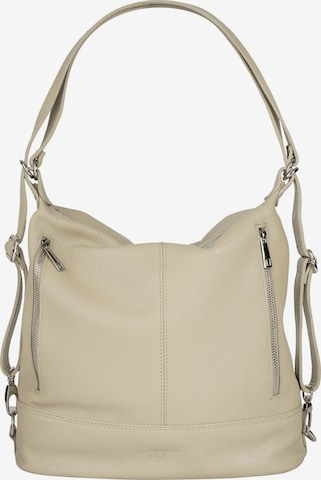 Samantha Look Backpack in Beige: front