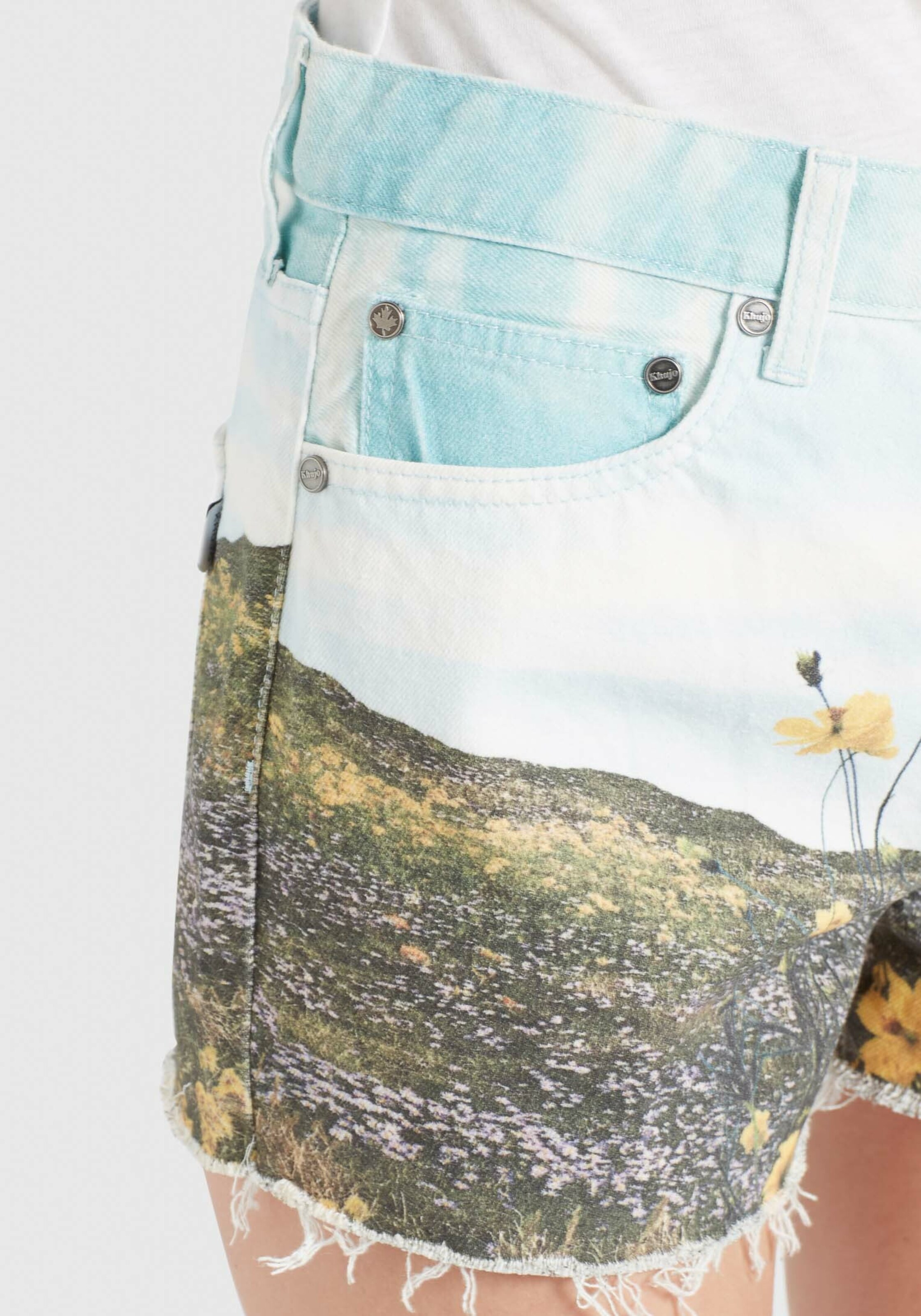 Frauen Jeans khujo Shorts 'Anouk' in Mischfarben - UM50508