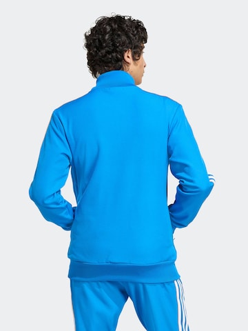 Bluză cu fermoar sport 'Real Madrid Terrace Icons' de la ADIDAS ORIGINALS pe albastru