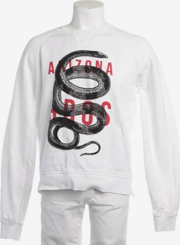 DSQUARED2 Sweatshirt / Sweatjacke L in Weiß: predná strana