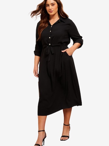Friends Like These Shirt dress in Black: front