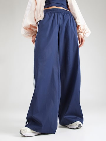 Wide Leg Pantalon ADIDAS ORIGINALS en bleu : devant