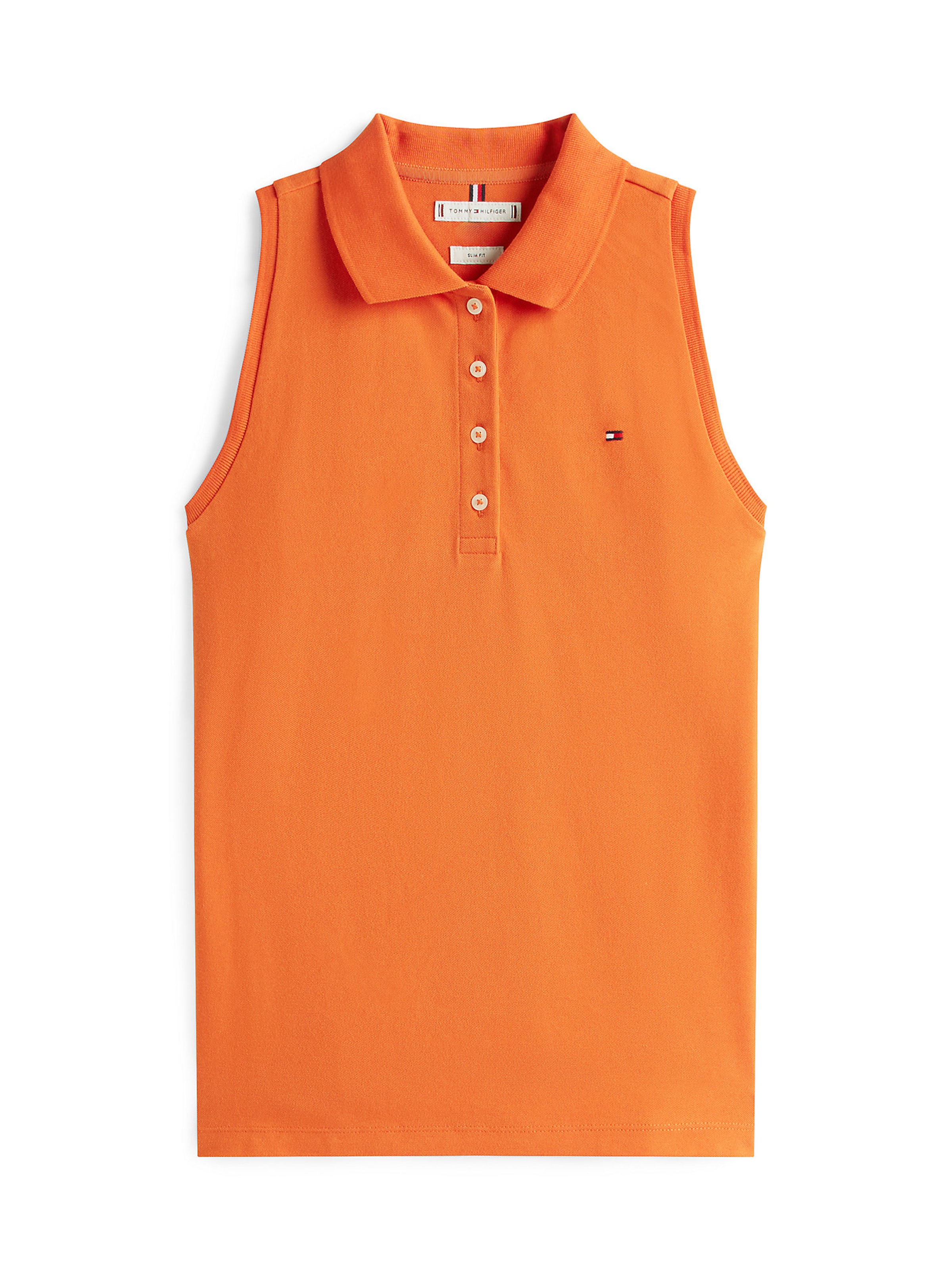 T-shirt TOMMY HILFIGER en orange : devant