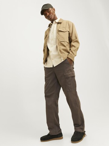 JACK & JONES Loosefit Cargobukser 'JJKarl Harlow' i brun