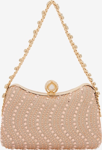 Sac bandoulière faina en beige : devant