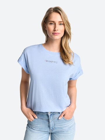 T-shirt Rich & Royal en bleu : devant