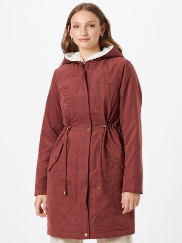 ABOUT YOU Between-Seasons Parka 'Catherine' in Brown: front