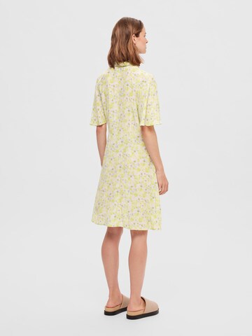 SELECTED FEMME Shirt Dress 'TERESA' in Yellow